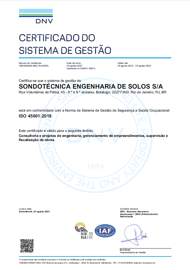 Nova Certificação ISO 14001
